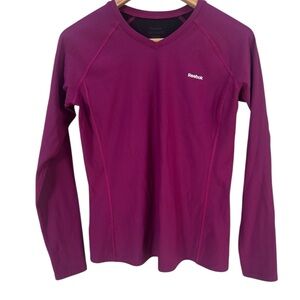 Reebok Women's Magenta Long Sleeve Tee